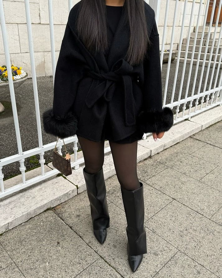 Fur-Cuff Jacket
